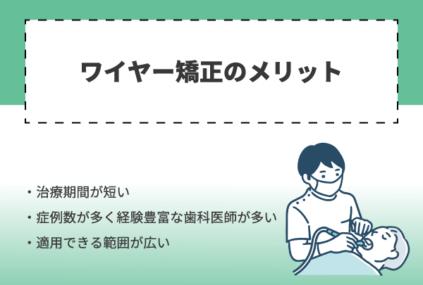 ワイヤー矯正のメリット