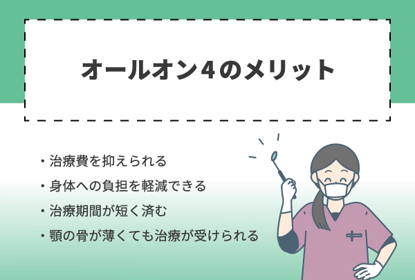 オールオン4のメリット