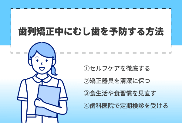 歯列矯正中にむし歯を予防する方法